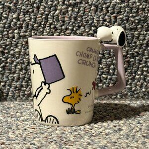 Snoopy and Woodstock Crunch Chomp Charles Schultz Bone China Mug 16oz